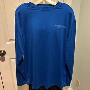 Hang Ten Men's Vibrant Blue Long Sleeve Tee UPF 50+